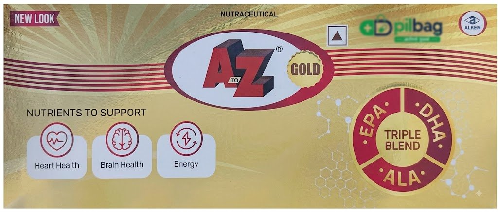 New A to Z Gold Soft Gelatin Capsule with Antioxidants, Multivitamins & Multiminerals